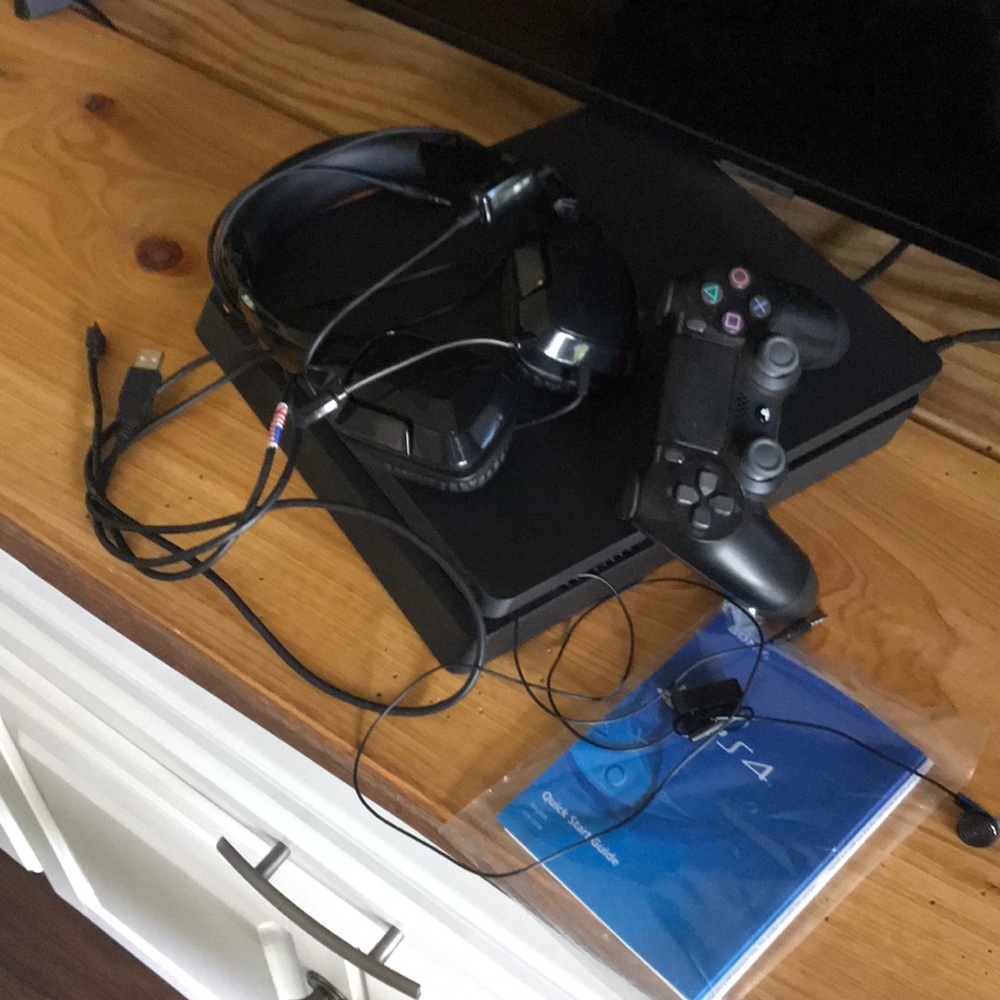 PS4 and headset
